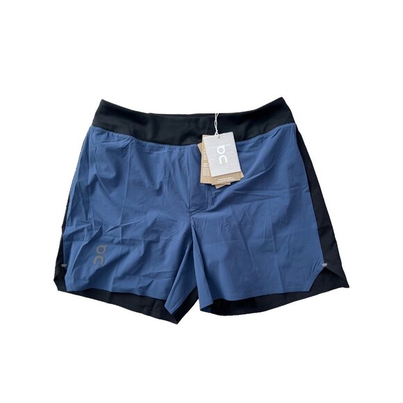 ON-Running 5" Lightweight Running Shorts Denim Black ( S ) - Picture 5 of 7